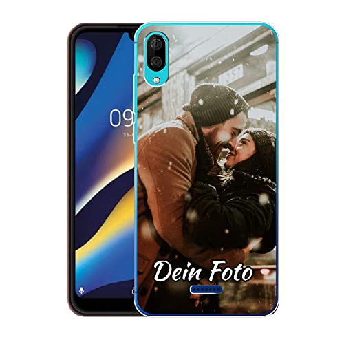 Coque Wiko Y80 König Design en silicone souple transparent pour smartphone