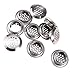 IEUDNS 4x 10Pcs Circular Vent Stainless Steel Round Hole Louver for Kitchen, Bathroom, Cabinet, Wardrobe