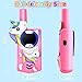 Unicorn Kids Walkie Talkies,Toys for 3-12 Year Old Boys Girls,3 Channels 2 Way Radio Toy, 2 Miles Range for Outdoor, Camping, Hiking (Pink)…