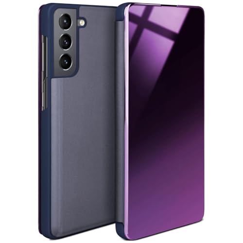 Coque fine Samsung S21 laqué bleu moex protection au design épuré
