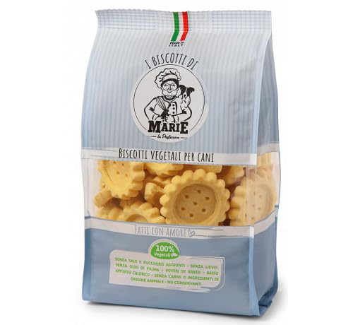 I Biscotti di Marie, Biscotti Vegetali al LATTE per Cani, 1kg, 100% Ingredienti Biologici, Senza Sale e Lieviti