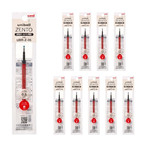 uniball ZENTO Water-Based Ink Refill UBR-Z-05 0.5mm Fine Point Blue Compatible with uniball ZENTO Pens UBRZ05.33 Pack of 10 product thumbnail 10
