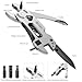 Multitool Wrench adjustable tool/5-in-1 stainless steel multifunctional pocket tool/cross wrench/screwdriver/pliers/portable folding knife with protective cover,outdoor camping,men's Christmas gift