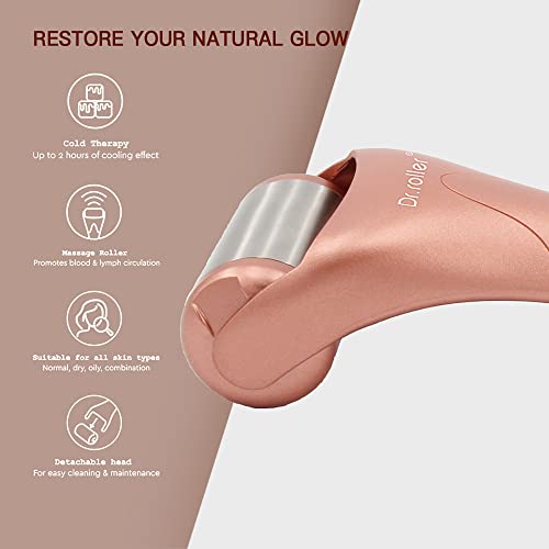 Dr.roller Ice Roller for Face and Eye Freeze Massager, Face Ice Roller, Facial Roller Skin Care Tool for Reduce Pain Relief and Minor Injury, Relieve Puffiness (Stainless Steel) - Image 5
