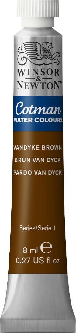 Winsor & Newton Cotman Watercolour Paint 8ml, Vandyke Brown — image 1