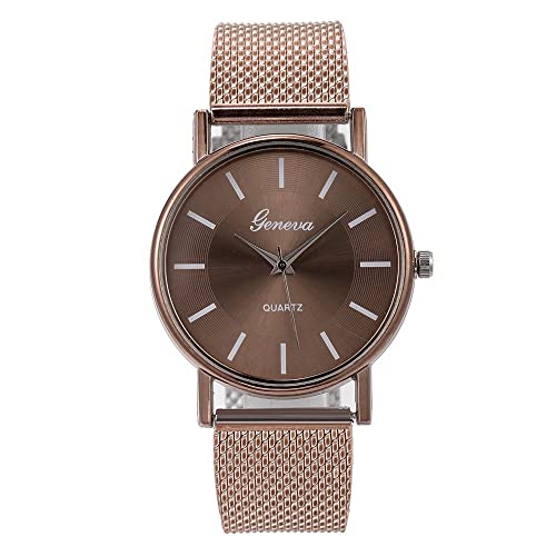 ROSSOM Reloj para Hombre, Relojes de Lujo para Mujer, Marca de Moda, Malla de Acero Inoxidable, Relojes de Pulsera de Cuarzo, Reloj para Mujer