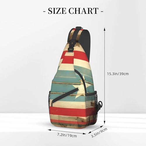 Mochila bandolera Puerto Rico Flag para viajes y deportes miniatura 3