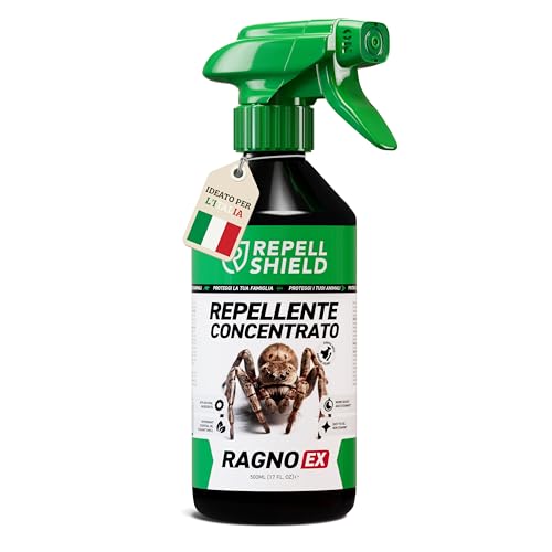 RepellShield® Spray Ragni e Ragnatele per Porte, Finestre, Battiscopa, Angoli