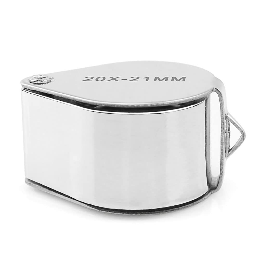 Mini Folding Magnifier 20x 21mm Jewelers Eye Magnifying Glass Magnifier Pocket Handheld Tools Portable Magnifying Glass product thumbnail 4
