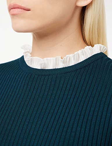 Pull manches longues col froncé Morgan en maille douce et extensible - 3