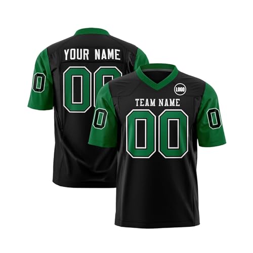 Genérico Camisetas Rugby Personalizadas con Nombre del Equipo número y Logotipo, Uniforme Fútbol Americano Impreso Personalizado para Adultos jóvenes y preescolares.