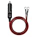 Digit.Tail Câble d’Extension pour Allume Cigare, [3,6m - Fusible 15A 250V] Rallonge de Homme Lead Cable pour 220V Transformateur Convertisseurs électriques, 12V 24V Réfrigérateur/TV/Aspirateur