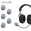 Cubilux Furry Windscreen for Game Headset, Muff Windshield Windjammer Deadcat,Wind Muff & Dead Cat for Headset, 5-Pack