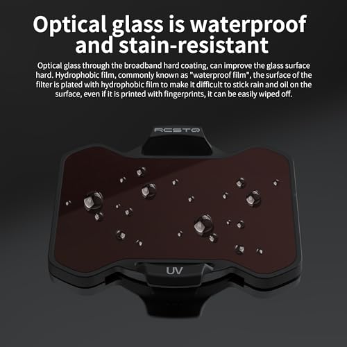 RCGEEK ND Filters Set for DJI Avata 2 Accessories, 2 Pack Plastics Gimbal Camera Len Filters for DJI Avata 2 (CPL, UV) - Thumbnail 5