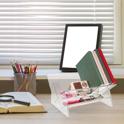 Decoración del hogar sofisticada con el estante de libros en V de material PET estable 7