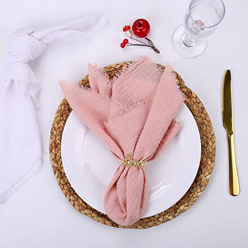 Fekido Valentine Napkin Rings Set Of 6,Diamond Gold Napkin Rings,Love Napkin Ring Holders For Valentine's Day,Wedding,Birthday Party,Thanksgiving Day,Christmas Day,Dining Table Decoration #TOP5