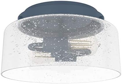 Hunter Fan Company 19163 Hartland Flush Mount Light, Indigo Blue