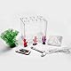 Kampffisch Aquarium Klein Komplettset, 2 L Aquarium Set Komplett mit LED- Beleuchtung, Weißem Kies, Künstlichen Korallen und Wasserpflanzen