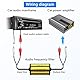 PNGKNYOCN Car Stereo Rauschunterdrücker, 15A RCA Stereo 2 Kanal Ground Loop Noise Suppressor für Car Audio Home Stereo