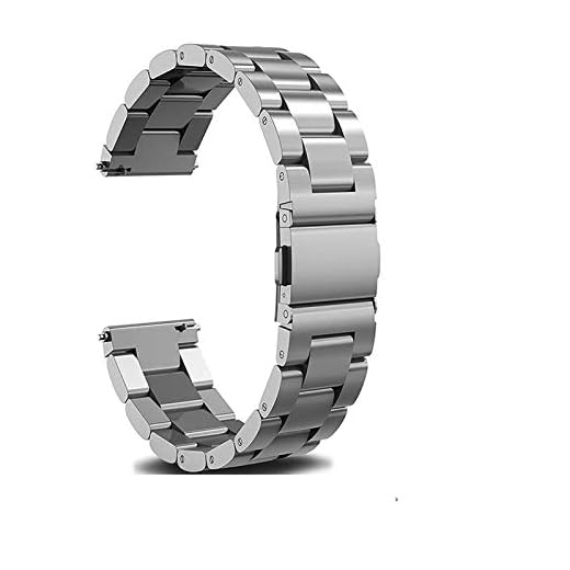 18mm 20mm 22mm Stainless Steel Watch Band Strap för Samsung Gear S2 S3 Smart Watch Armband för Samsung Gear S2 10688 (Band Color : Silver, Band Width : 22mm)
