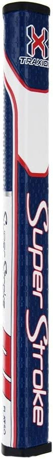 SuperStroke Traxion Flatso Golf Putter Grip | Advanced Surface Texture That Improves Feedback and Tack | Minimize Grip Pressure with a Unique Parallel Design | Tech-Port