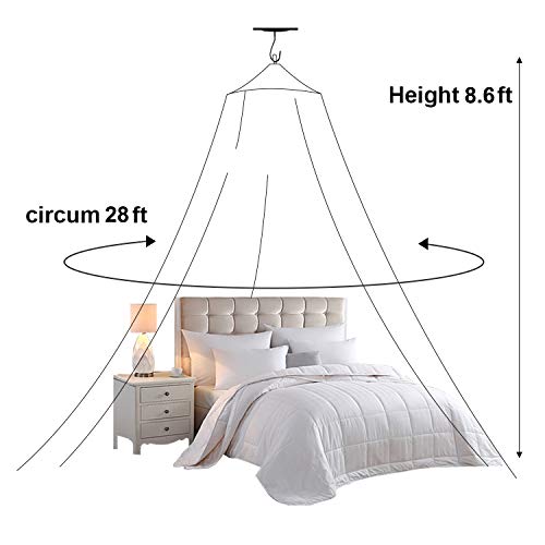 Jolitac Bed Canopy Lace Mosquito Net For Girls Beds, Unique Princess Play Tent Mesh Canopies Large Lace Dome Curtain Drapes Home & Travel (Green) #TOP3