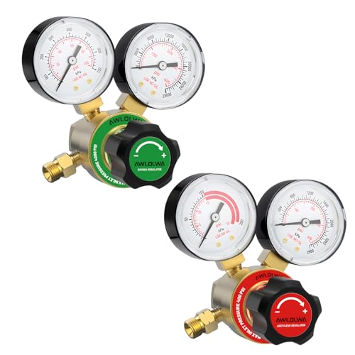 AWLOLWA Oxygen Acetylene Regulator SetA Size