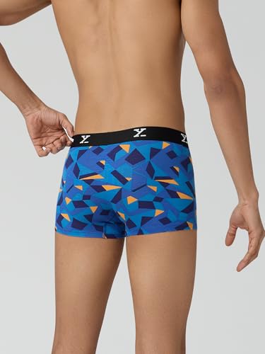 Image of XYXX Men's CloudSoft Modal Printed Trunks| Snug Fit, 4-Way Stretch & No-Marks Waistband Underwear for Man
