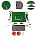 DYNWAVE Trampoline Basketball Hoop Basketball Rack Goal Game Basketball Training Trampoline Accessories Lightweight Baseboard Green, with Two Balls