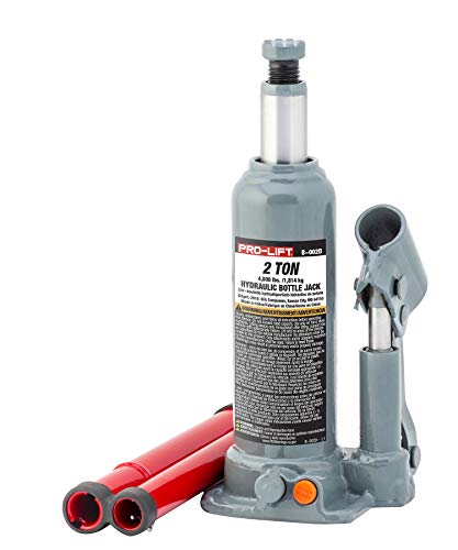 Pro-Lift B-002D Grey Hydraulic Bottle Jack - 2 Ton Capacity #TOP1