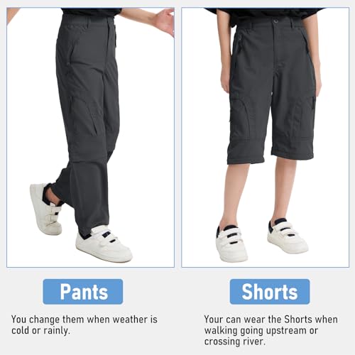 Image of Kids Boys Snow Pants,Youth Outdoor Hiking Fleece Lined Soft Shell Ski Windproof Camping Insulated Pants