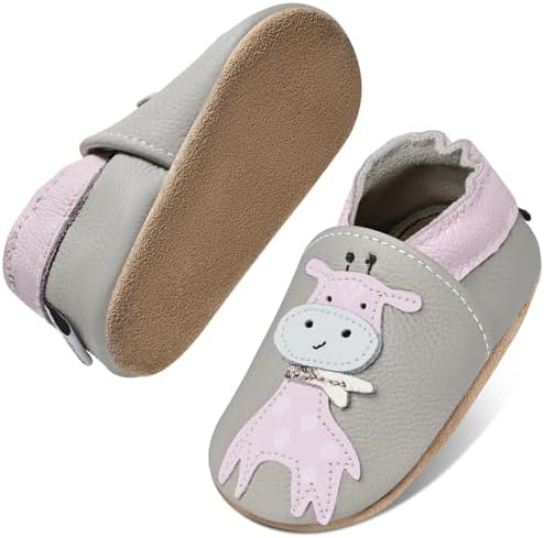 IceUnicorn Krabbelschuhe Baby Jungen Mädchen Lauflernschuhe Baby Weicher Leder Babyhausschuhe Kleinkind Babyschuhe