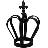 Edelrost Krone mit Lilie massive, schwere Ausführung ein Highlight in jedem Garten