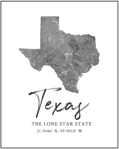 24 Best Gift Ideas For Someone Moving To Texas In 2026 4 Texas State Map Wall Art Print 8x10