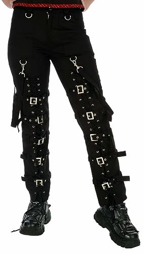 Dead handmade Threads Goth Black Buckles Zips Straps Trousers Goth Punk Cyber Pants2