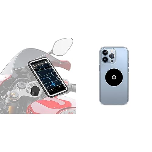 Support téléphone moto sportive Shapeheart : l'anti-reflet magnétique pour demi-guidon résolu