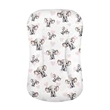 Zanxiantu Elephant Baby Lounger Pillow Cover for Dockatot Deluxe Baby Lounger Pillow Cushion Pink Heart Infant Lounger Pillow Cover for Dock A Tot Sleeper Lounger Cute Baby Nest Lounger Cover,White