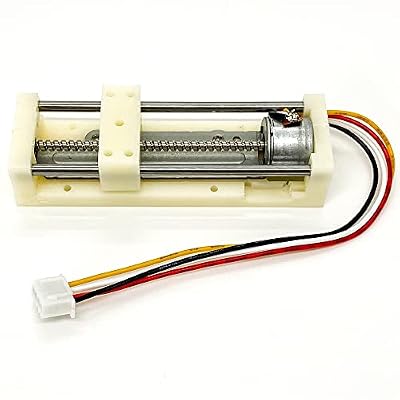 DC 5V Micro 2-Phase 4-Wire Stepper Motor Linear Rail 48mm Stroke Linear Stage Actuator Lead Screw Slider Stepping Motor Small Electric Motors 18 Degree Step Angle
