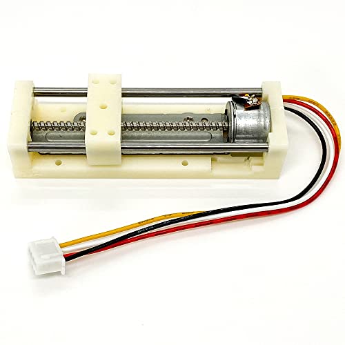 Image of DC 5V Micro 2-Phase 4-wire Stepper Motor Linear Rail 55mm Stroke Linear Stage Actuator Lead Screw Slider Stepping Motor Small Electric Motor