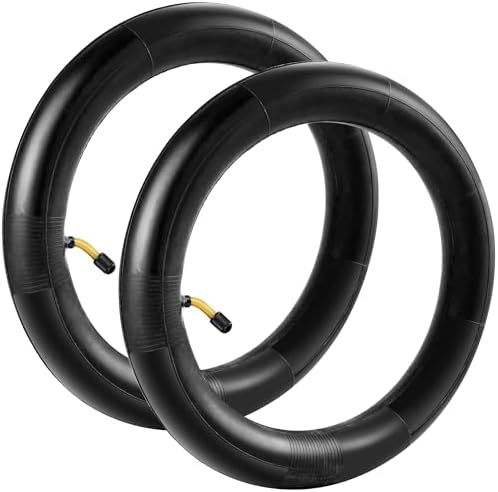 LotFancy 12.5 x 2.25 inner tube with Angled Valve, 2 Pack 12 1/2 x 2 1/4 Tubes for Jetson Bolt Folding Electric Bicycle, Pocket Bikes, Gas Scooters, Electric Scooters and More