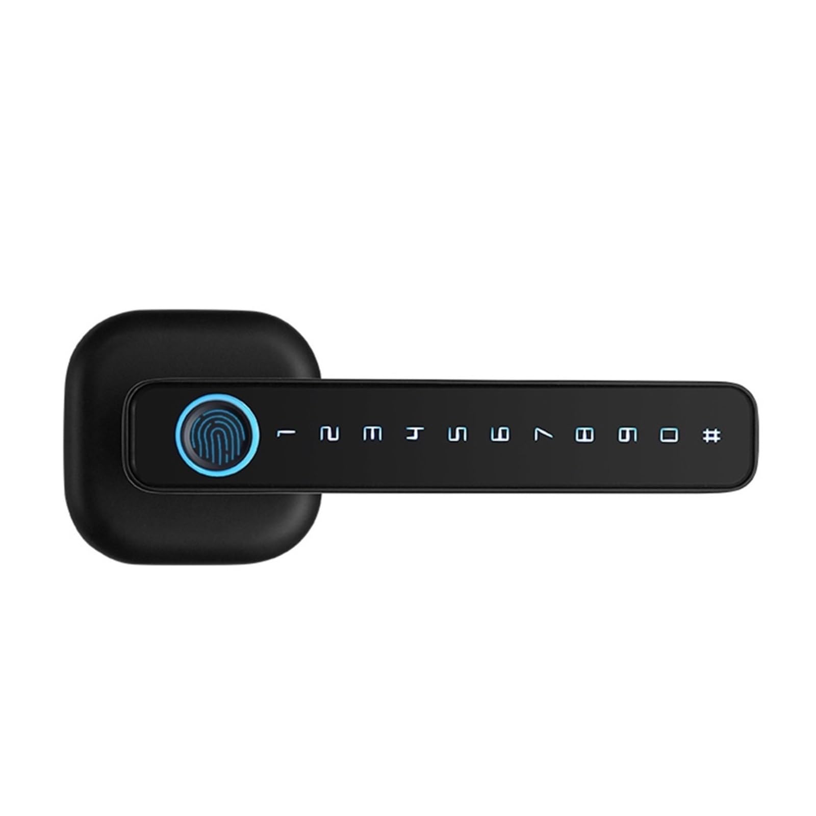 Serrure intelligente noire avec passerelle gateway pour porte interieure