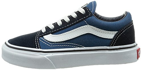 Vans Old Skool, Sneakers Basses mixte enfant, Bleu (Navy/True White), 30 EU (UK child 12 Enfant UK)