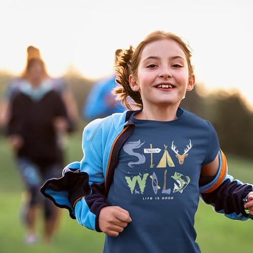 Life is Good Kids Stay Wild Short Sleeve Crusher Tee3