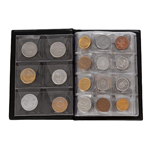 108 Coin Collection Including Currency Album | Full Numismatic Book of Different Coins | 50 Unique Foreign Countries | Complete Coins Collections | Perfect Choice for Money Collectors