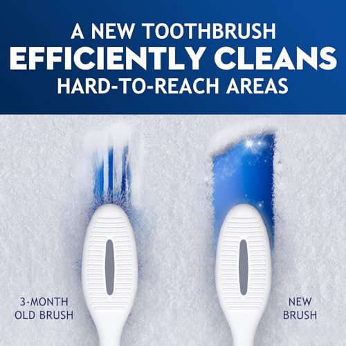 Image of Medium Toothbrushes for Adults with Tongue Cleaner, Utilizing whitening Spiral Wave Brush bristles, it Effectively Cleans Coffee, Tea, and Smoke Stains, Gentle Rounded Tips（6 Pack）