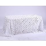 DLLY Rete Mimetica Rinforzata,Camouflage Netto per Protezione Solare,Rete Mimetica da 1,5x2m/3x4m/5x6 M All'aperto,Rete Ombreggiante Bianca,per Militari,Caccia,tiro,Campeggio,2x5m(6.6 * 16.4ft)