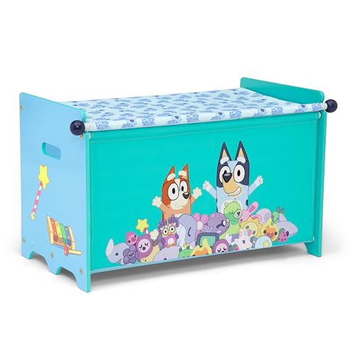 Delta Children – Bluey Toy Box with Retractable Fabric Top