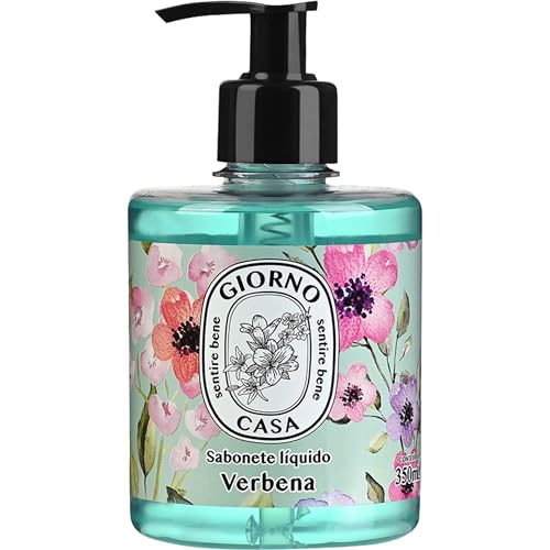 Sabonete Líquido Para as Mãos, Verbena, Giorno Casa, 350 ml, Turquesa