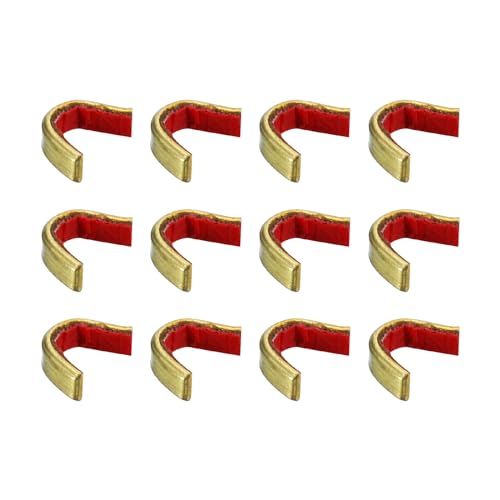 PATIKIL Bow String Nocking Points, 12 Pack Brass Archery Bowstring Nock Point Buckle Clip for Recurve and Compound Bow