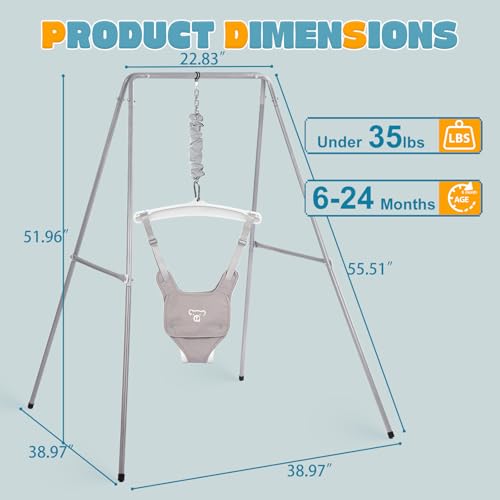 image for G TALECO GEAR Baby Jumper with Stand, Baby Jumpers and Bouncers, Baby 